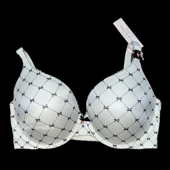 Victoria’s Secret Supersoft Satin Body Perfect Shape Push Up padded bra white - Picture 2 of 3